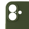 Чохол Silicone Case Full Camera Protective (AA) для Apple iPhone 16 (6.1"), Зелений / Dark Olive