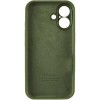 Чохол Silicone Case Full Camera Protective (AA) для Apple iPhone 16 (6.1"), Зелений / Dark Olive