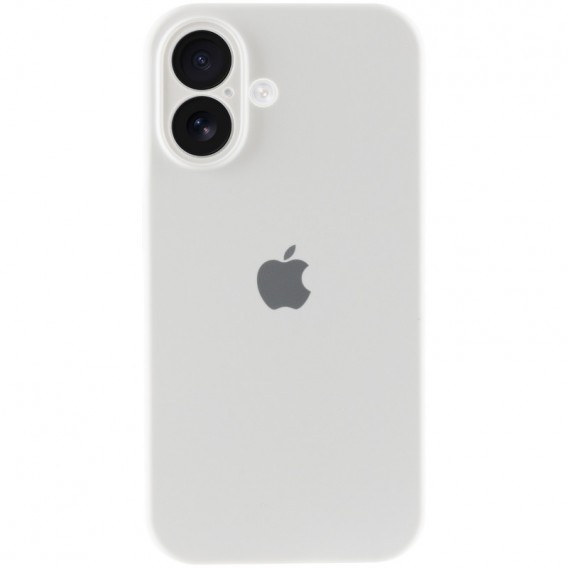 Чохол Silicone Case Full Camera Protective (AA) Apple iPhone 16 (6.1"), Білий / White