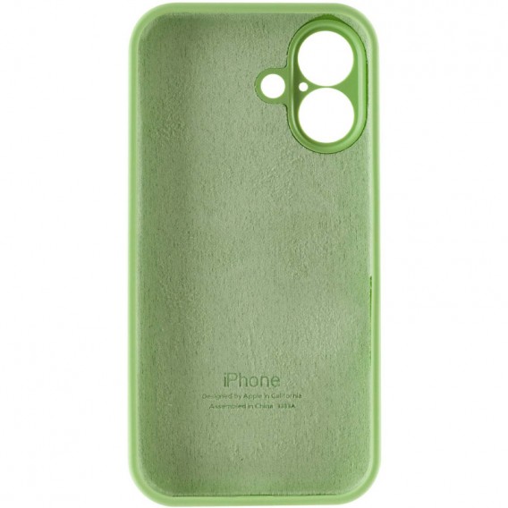 Чохол Silicone Case Full Camera Protective (AA) Apple iPhone 16 (6.1"), М'ятний / Mint