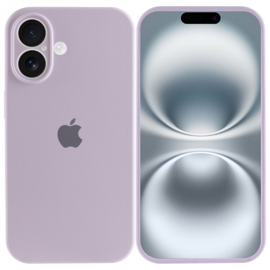 Чехол Silicone Case Full Camera Protective (AA) для Apple iPhone 16 (6.1") Сиреневый / Lilac - изображение 1