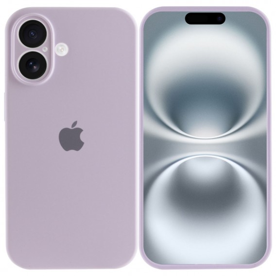 Чохол Silicone Case Full Camera Protective (AA) для Apple iPhone 16 (6.1"), Бузковий / Lilac