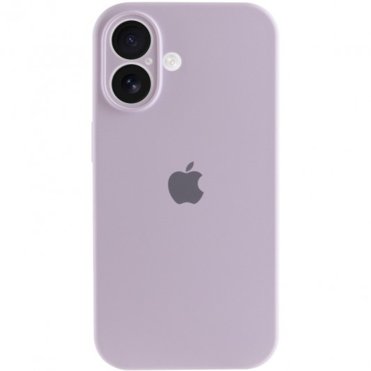 Чехол Silicone Case Full Camera Protective (AA) для Apple iPhone 16 (6.1") Сиреневый / Lilac - изображение 4