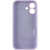 Чехол Silicone Case Full Camera Protective (AA) для Apple iPhone 16 (6.1"), Сиреневый / Lilac