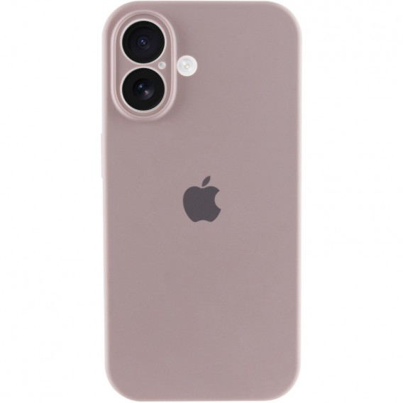 Чехол Silicone Case Full Camera Protective (AA) для Apple iPhone 16 (6.1"), Серый / Lavender