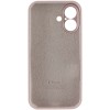 Чохол Silicone Case Full Camera Protective (AA) для Apple iPhone 16 (6.1"), Сірий / Lavender