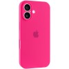 Чохол Silicone Case Full Camera Protective (AA) Apple iPhone 16 (6.1"), Рожевий / Barbie pink