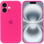 Чохол Silicone Case Full Camera Protective (AA) Apple iPhone 16 (6.1"), Рожевий / Barbie pink