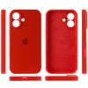 Чехол Silicone Case Full Camera Protective (AA) для Apple iPhone 16 (6.1"), Красный / Red