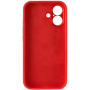 Чехол Silicone Case Full Camera Protective (AA) для Apple iPhone 16 (6.1"), Красный / Red