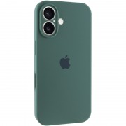 Чехол Silicone Case Full Camera Protective (AA) для Apple iPhone 16 (6.1") Зеленый / Pine green