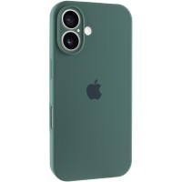 Чехол Silicone Case Full Camera Protective (AA) для Apple iPhone 16 (6.1") Зеленый / Pine green