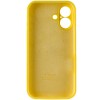 Чохол Silicone Case Full Camera Protective (AA) Apple iPhone 16 (6.1"), Жовтий / Yellow