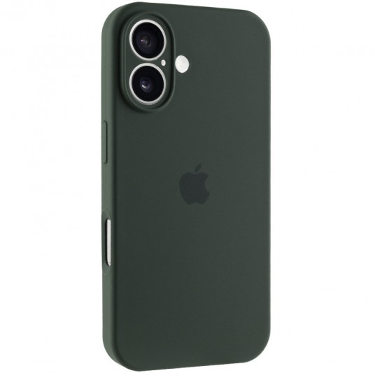 Чохол Silicone Case Full Camera Protective (AA) для Apple iPhone 16 (6.1") Зелений / Cyprus Green