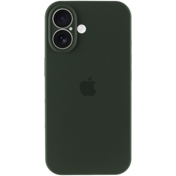 Чехол Silicone Case Full Camera Protective (AA) для Apple iPhone 16 (6.1"), Зеленый / Cyprus Green