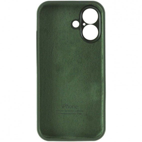 Чехол Silicone Case Full Camera Protective (AA) для Apple iPhone 16 (6.1"), Зеленый / Cyprus Green