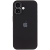 Чохол Silicone Case Full Camera Protective (AA) Apple iPhone 16 (6.1"), Чорний / Black