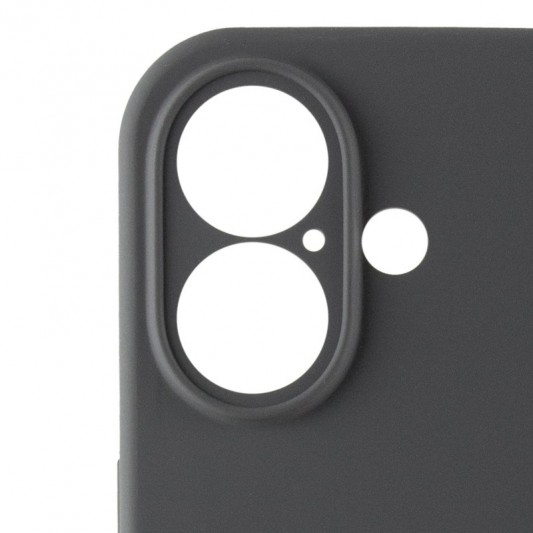 Чохол Silicone Case Full Camera Protective (AA) для Apple iPhone 16 (6.1") Сірий / Dark Gray - зображення 2 