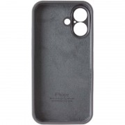 Чохол Silicone Case Full Camera Protective (AA) для Apple iPhone 16 (6.1"), Сірий / Dark Gray