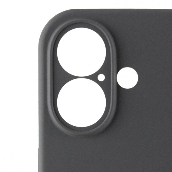 Чехол Silicone Case Full Camera Protective (AA) для Apple iPhone 16 (6.1 дюйма) Серый / Dark Gray