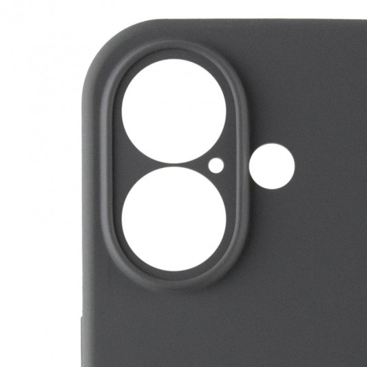 Чохол Silicone Case Full Camera Protective (AA) для Apple iPhone 16 (6.1") Сірий / Dark Gray - зображення 2 