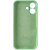 Чохол Silicone Case Full Camera Protective (AA) для Apple iPhone 16 (6.1"), Зелений / Pistachio