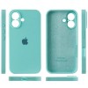 Чехол Silicone Case Full Camera Protective (AA) для Apple iPhone 16 (6.1 дюйма) Бирюзовый / Marine Green