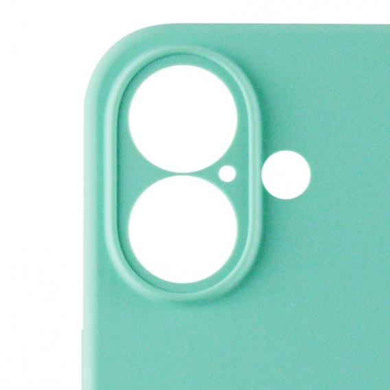 Чехол Silicone Case Full Camera Protective (AA) для Apple iPhone 16 (6.1 дюйма) Бирюзовый / Marine Green