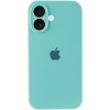 Чохол Silicone Case Full Camera Protective (AA) Apple iPhone 16 (6.1"), Бірюзовий / Marine Green