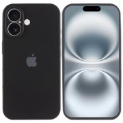 Чехол Silicone Case Full Camera Protective (AA) для Apple iPhone 16 Plus (6.7"), Черный / Black