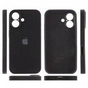Чехол Silicone Case Full Camera Protective (AA) для Apple iPhone 16 Plus (6.7"), Черный / Black