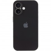 Чехол Silicone Case Full Camera Protective (AA) для Apple iPhone 16 Plus (6.7"), Черный / Black
