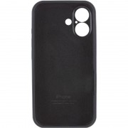 Чехол Silicone Case Full Camera Protective (AA) для Apple iPhone 16 Plus (6.7"), Черный / Black