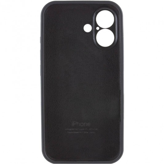 Чехол Silicone Case Full Camera Protective (AA) для Apple iPhone 16 Plus (6.7") Черный / Black - изображение 5