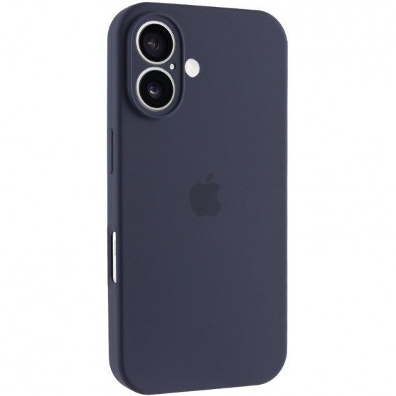 Чехол Silicone Case Full Camera Protective (AA) для Apple iPhone 16 Plus (6.7"), Темно-синий / Midnight blue