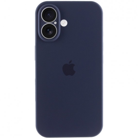 Чехол Silicone Case Full Camera Protective (AA) для Apple iPhone 16 Plus (6.7"), Темно-синий / Midnight blue