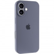 Чехол Silicone Case Full Camera Protective (AA) для Apple iPhone 16 Plus (6.7") Серый / Lavender Gray