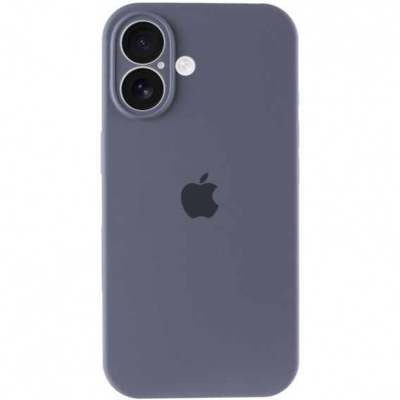 Чехол Silicone Case Full Camera Protective (AA) для Apple iPhone 16 Plus (6.7"), Серый / Lavender Gray