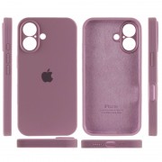 Чехол Silicone Case Full Camera Protective (AA) для Apple iPhone 16 Plus (6.7"), Лиловый / Lilac Pride