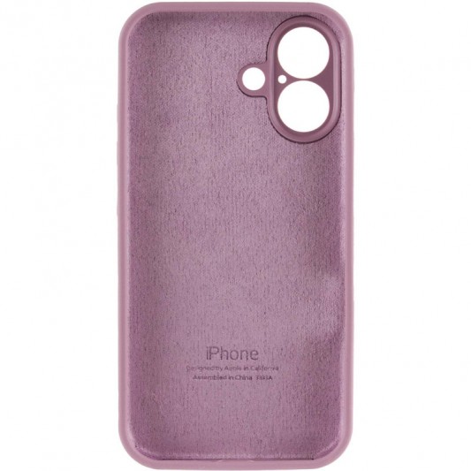 Чехол Silicone Case Full Camera Protective (AA) для Apple iPhone 16 Plus (6.7") Лиловый / Lilac Pride - изображение 5