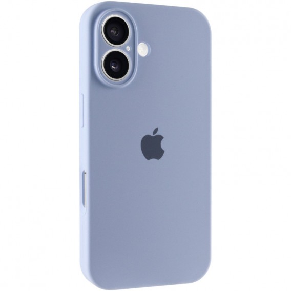 Чехол Silicone Case Full Camera Protective (AA) для Apple iPhone 16 Plus (6.7"), Голубой / Lilac Blue