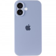 Чехол Silicone Case Full Camera Protective (AA) для Apple iPhone 16 Plus (6.7"), Голубой / Lilac Blue