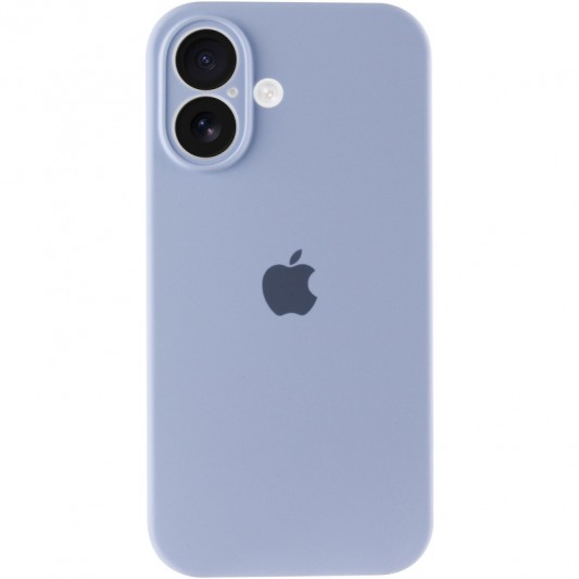 Чехол Silicone Case Full Camera Protective (AA) для Apple iPhone 16 Plus (6.7") Голубой / Lilac Blue - изображение 1