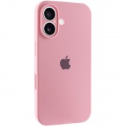 Чехол Silicone Case Full Camera Protective (AA) для Apple iPhone 16 Plus (6.7") Розовый / Light pink