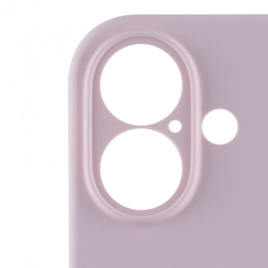 Чехол Silicone Case Full Camera Protective (AA) для Apple iPhone 16 Plus (6.7") Розовый / Chalk Pink - изображение 3
