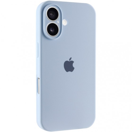 Чехол Silicone Case Full Camera Protective (AA) для Apple iPhone 16 Plus (6.7") Голубой / Sweet Blue