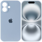 Чехол Silicone Case Full Camera Protective (AA) для Apple iPhone 16 Plus (6.7"), Голубой / Sweet Blue
