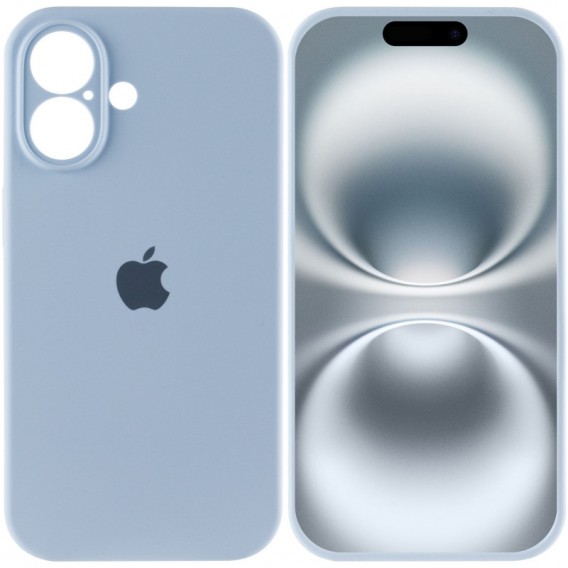 Чохол Silicone Case Full Camera Protective (AA) для Apple iPhone 16 Plus (6.7"), Синій / Sweet Blue