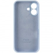 Чехол Silicone Case Full Camera Protective (AA) для Apple iPhone 16 Plus (6.7"), Голубой / Sweet Blue