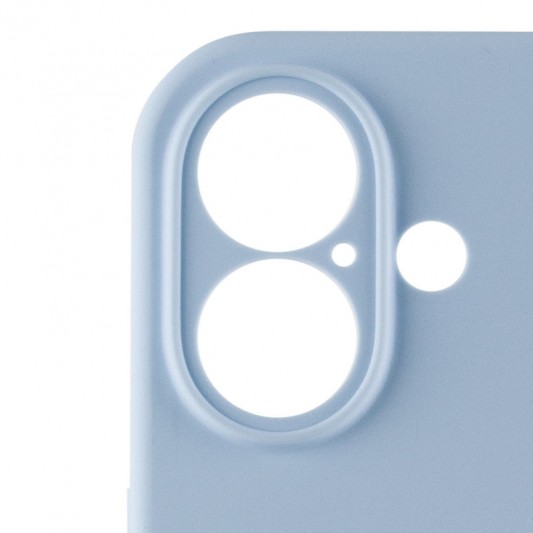 Чехол Silicone Case Full Camera Protective (AA) для Apple iPhone 16 Plus (6.7") Голубой / Sweet Blue - изображение 5